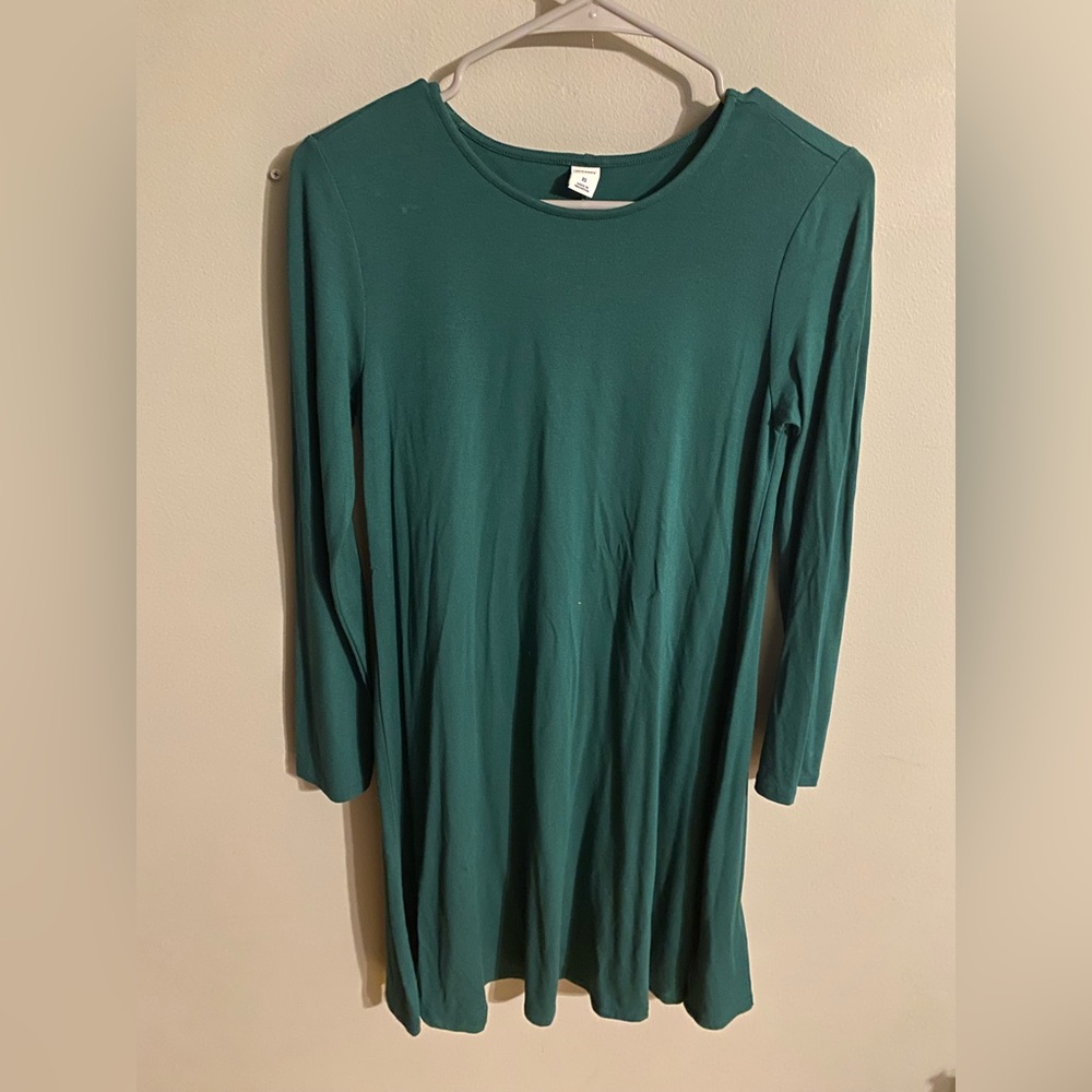 Green long sleeve old navy dress